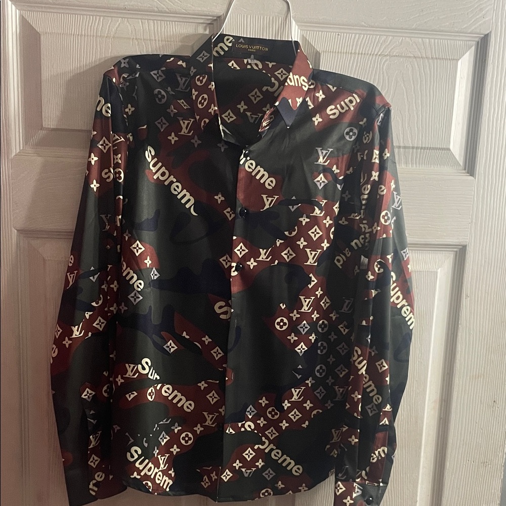 Supreme Women Black and Brown button down